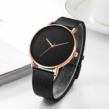 Black Simple Watch Men’s Watches Sports Male Stainless Steel Clock Men Luxury Wristwatch Man Watch