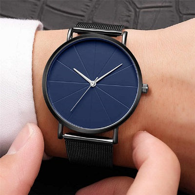 Black Simple Watch Men’s Watches Sports Male Stainless Steel Clock Men Luxury Wristwatch Man Watch